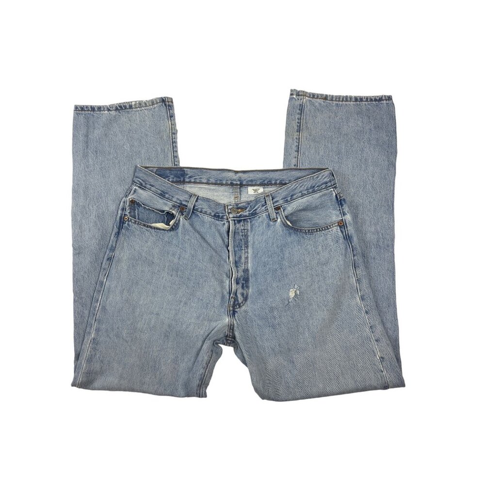 VTG Men's 501xx LEVI's, Button Fly, WPL, light blue Jeans Straight Leg  W36/L34